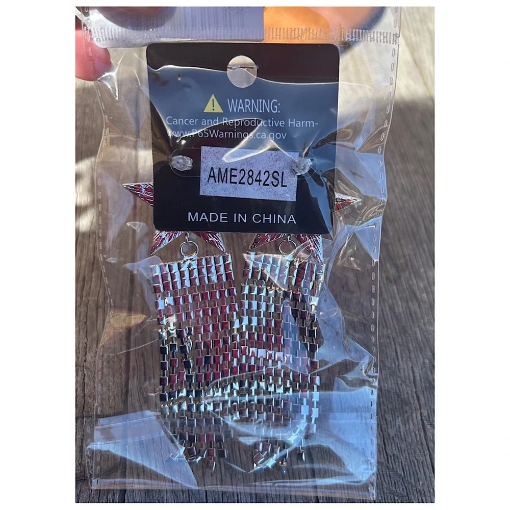 New in bag Audrey L star earrings-purchased from Unique Vintage - Picture 2 of 3